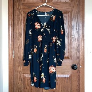 Long Sleeve Floral Dress